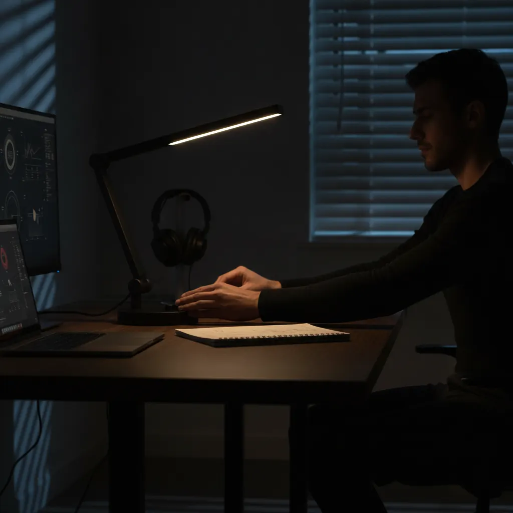 Comment structurer visuellement les sources de lumière sur votre bureau ?